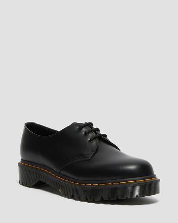 Black Men's Dr Martens 1461 Bex Smooth Leather Oxfords Shoes | CA 587BEX